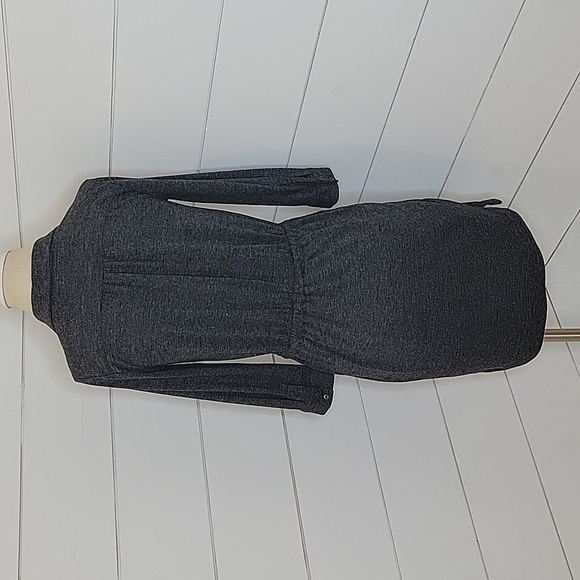 LOFT Ann Taylor XXS black/grey long sleeve dress - Picture 3 of 5